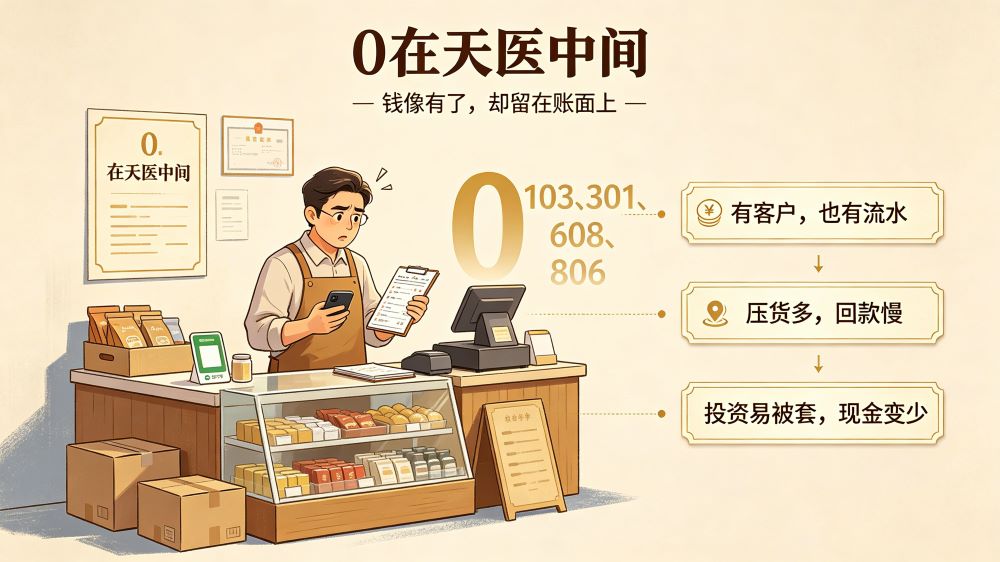数字能量0在天医磁场中间的含义