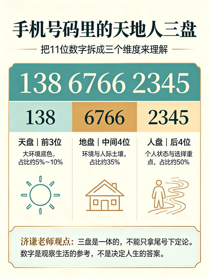 手机号码数字能量